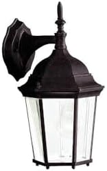 Kichler Madison 14.75" 1 Light Outdoor Wall Light with Clear Beveled Glass in Tannery Bronze