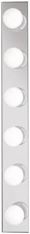 Kichler 6-Light Bathroom Vanity Light, Chrome