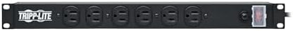 Tripp Lite 12-Outlet Rackmount PDU Power Strip, Network-Grade Front & Rear Facing Outlets, 15A, 120V, 15ft Cord with 5-15P Plug, Horizontal 1U Rack Mount, Lifetime Manufacturer's Warranty (RS-1215)