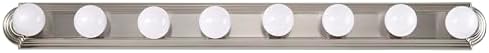 Nuvo 60/303, 8-Light Vanity Light, Brushed Nickel, 48-Inch, Bathroom Light