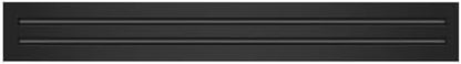 BUILDMART - 30x4 Modern AC Vent Cover - Decorative Black Aluminum Air Vent - Standard Linear Slot Diffuser - Heating and Cooling Register Grille for Ceiling, Walls & Floors - Texas Buildmart