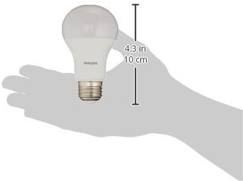 PHILIPS LED Non-Dimmable A19 Frosted Light Bulb: 1500-Lumen, 2700-Kelvin, 14.5-Watt (100-Watt Equivalent), E26 Base, Soft White, 6-Pack, 461995