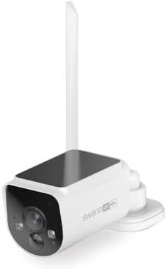 Swann MaxRanger4K Wireless Solar Security Add-On Camera, 4K UHD, 2000ft Long Range Wi-Fi HaLow, Color Night Vision,True Detect Alerts,2-Way Audio,Weatherproof,No Monthly Fee-SWNVW-MAXV2CAM