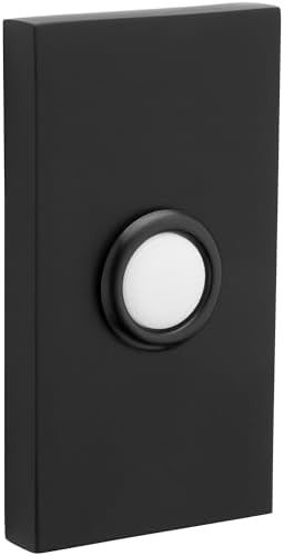 Baldwin 4863190 Baldwin 4863 3" x 1-1/2" Illuminated Rectangular Door Bell from The Estate Collection