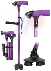 Walking Cane for Men & Women, Smart Cane with Alarm & Light
