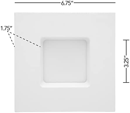Maxxima 6 in. Retrofit Recessed Square LED Downlight, 1200 Lumens, 5 CCT