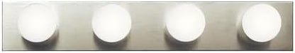 Kichler Linear Bath 4-Light Bathroom Vanity Light, Brushed Nickel