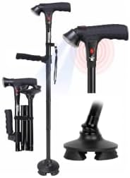 Walking Cane for Men & Women, Smart Cane with Alarm & Light