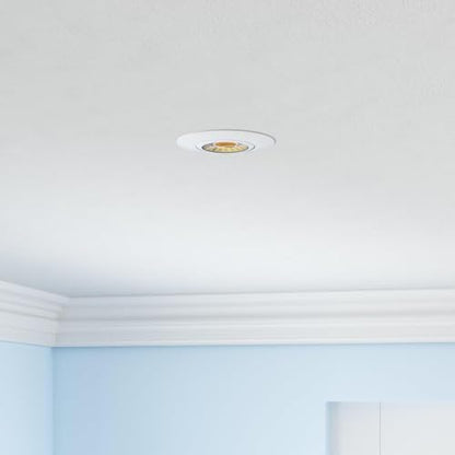 3 Inch Waterproof recessed Shower Lights, 9W COB 3 Colors Adjustable Gimbal Ceiling Recessed Lighting for Bathroom,Bedroom,Kitchen,Balcony