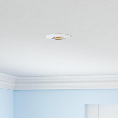 3 Inch Waterproof recessed Shower Lights, 9W COB 3 Colors Adjustable Gimbal Ceiling Recessed Lighting for Bathroom,Bedroom,Kitchen,Balcony