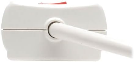 Tripp Lite 7 Outlet Surge Protector Power Strip, 12ft Long Cord, Right-Angle Plug, Fax/Modem Protection, RJ11, $50,000 Insurance (SUPER6TEL12)