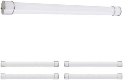 ASD LED 48" Vanity Flush Mount Light Fixture, Linear Bathroom Lighting Bar | 3CCT, Dimmable, Energy Star, ETL Listed | 35W 3200LM 3000-5000K 120V | Long Bath Wall Sconce Over Mirror | Nickel, 4 Pack