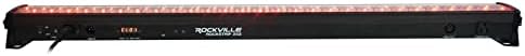 Rockville ROCKSTRIP 252 LED 50W RGB Color Strip Light Bar, 3/4/5/7-Channel DMX, High-Speed Color Changing, Master/Slave Link, Remote, for DJs and Stage