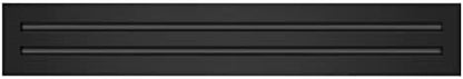 BUILDMART - 24x4 Modern AC Vent Cover - Decorative Black Air Vent - Standard Linear Slot Diffuser - Register Grille for Ceiling, Walls & Floors - Texas Buildmart
