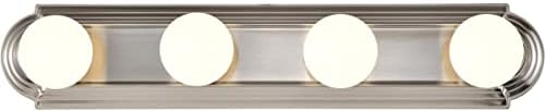 Nuvo 60/301, 4-Light Vanity Light, Brushed Nickel, 24-Inch, Bathroom Light
