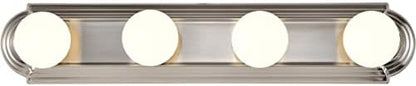 Nuvo 60/301, 4-Light Vanity Light, Brushed Nickel, 24-Inch, Bathroom Light