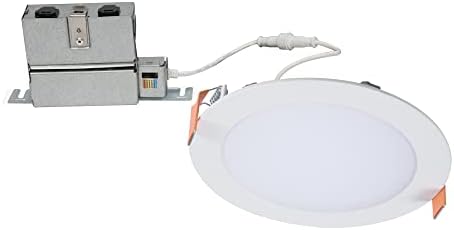 HALO HLB Recessed Lighting 6 Inch LED Thin Canless, Dimmable w/Selectable Color Temperatures - HLB6099FS1EMWR