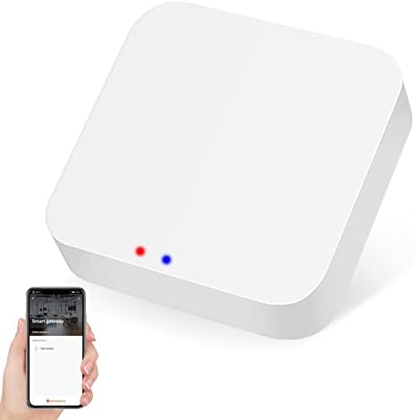 ZigBee Hub WiFi & Bluetooth Dual Mode Gateway, Only for Tuya Product Smart Home Bridge Wireless Remote Controller,Intelligent Bridge Wireless Smart Gateway Voice Control via Alexa and Google Home
