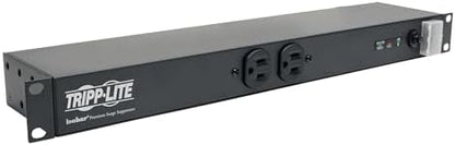 Tripp Lite 12-Outlet Rackmount PDU Isobar Surge Protector Power Strip, 15A, 3840 Joules, 15ft Cord with 5-15P Plug, 1U Rack-Mount, Lifetime Manufacturer's Warranty & $25,000 Insurance (ISOBAR12ULTRA)