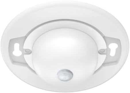 Energetic 4.7 Inch Motion Sensor Closet Ceiling Lights, LED Under Cabinet Lights Wired, Flush Mount Ceiling Lighting Fixtures for Bedroom, Kitchen, Hallway, Wet Location, 120V, 5000K, White, 1 Pack