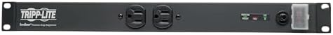 Tripp Lite 12-Outlet Rackmount PDU Isobar Surge Protector Power Strip, 15A, 3840 Joules, 15ft Cord with 5-15P Plug, 1U Rack-Mount, Lifetime Manufacturer's Warranty & $25,000 Insurance (ISOBAR12ULTRA)