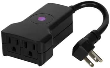 NSI TORK WFOP2 Outdoor Wi-Fi Smart Plug, Dual Receptacle, 120V