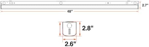 LEDVANCE 4ft LED Strip Light, 22/35/45/55W, 3 CCT Select 3500/4000/5000K, 2860/4500/5850/7150 LMS, Dimmable 4 Foot LED Light Fixture for Garage - 1 Pack (63786)