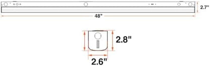 LEDVANCE 4ft LED Strip Light, 22/35/45/55W, 3 CCT Select 3500/4000/5000K, 2860/4500/5850/7150 LMS, Dimmable 4 Foot LED Light Fixture for Garage - 1 Pack (63786)