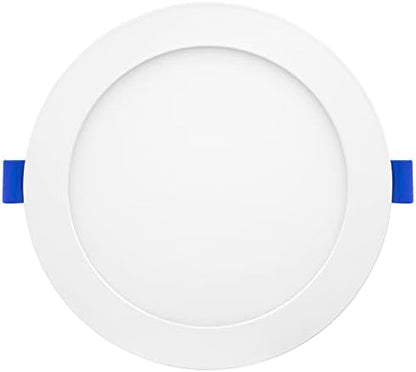 Maxxima 6 in. 5 CCT Ultra-Thin Recessed LED Downlight 1050 Lumens, Color Selectable 2700K-5000K (2700K/3000K/3500K/4000K/5000K), Canless, IC Rated, Slim, Dimmable, Junction Box Included (Pack of 6)