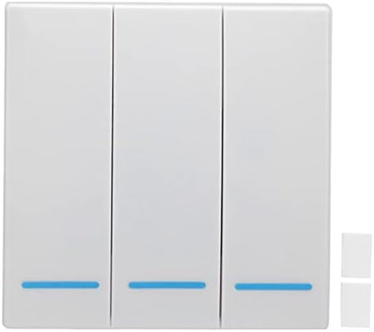 Smart Scene Switch Wireless Remote Control for Home Automation | ABS material wall button, Tuya hub, bedroom lighting control, fan automation, wireless scene switch for smart home devices