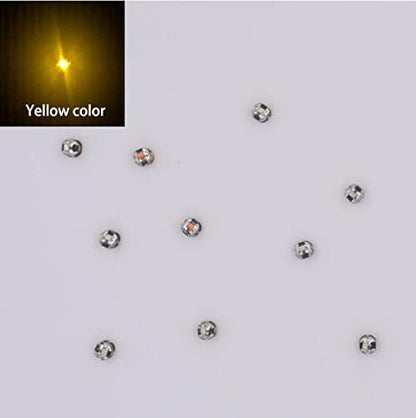 Taidacent 80mm Remote 5V Wireless LED Coil and 10PCS Colorful Wireless LEDs Wireless LED Induction Wireless Charging Module (Only 10 Yellow Wireless LEDs Without Transmitter Coil)