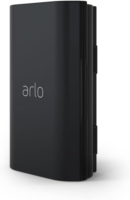 Arlo Rechargeable Video Doorbell Battery - Arlo Certified Accessory - Works with Arlo Essential Wire-Free Video Doorbell, Back-Up Battery, Easy Installation, Black - VMA2400 (Renewed)