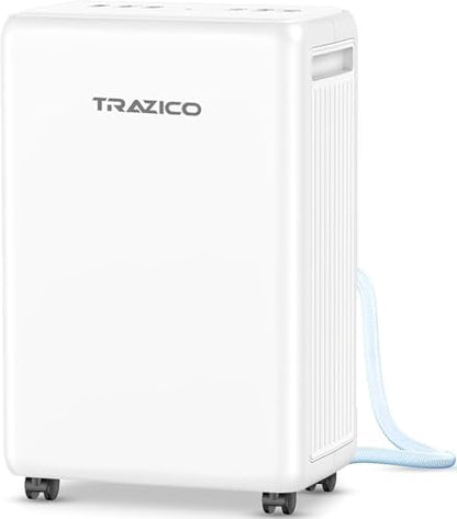 Trazico 30 Pint Dehumidifier for Basement with Drain Hose Up to 2000 Sq.ft