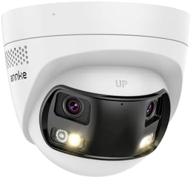 ANNKE 8MP PoE Security Camera Outdoor with Dual-Lens, 180° Filed of View