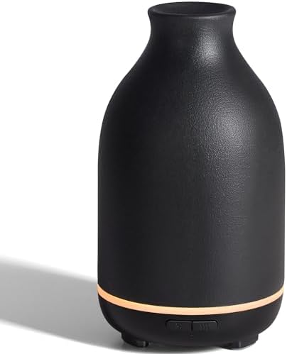 InnoGear 150ml Ceramic Essential Oil Diffuser, Diffusers for Home, Black