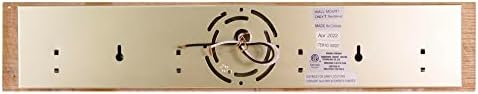 Design House 500207 4-Light Vanity Strip Light Contemporary Dimmable for Bathroom, Bedroom, Makeup Vanity, Honey Oak
