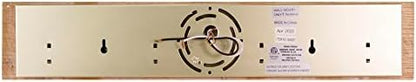 Design House 500207 4-Light Vanity Strip Light Contemporary Dimmable for Bathroom, Bedroom, Makeup Vanity, Honey Oak