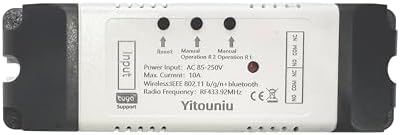 Tuya 2CH Smart WiFi RF Relay APP Remote Control Switch Module AC85-250V