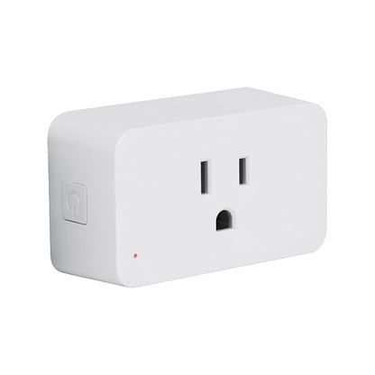 EcoHub Dimmable 2.5A 300W Single Outlet Smart Plug in White Works with iOS or Android APP