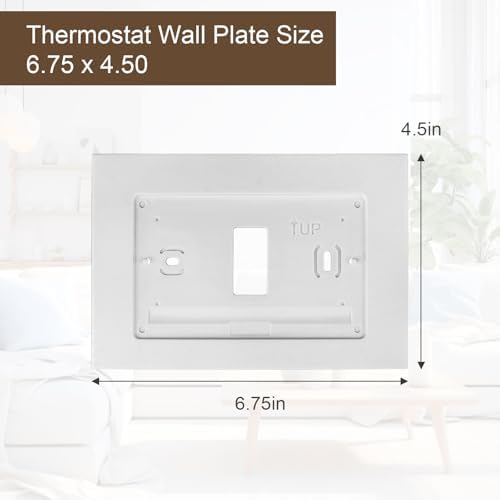 F61-2663 Wall Plate for Sensi Wi-Fi Programmable Thermostat, White Smart Thermostat Wall Plate Cover - 2 Pcs (Pack of 2)