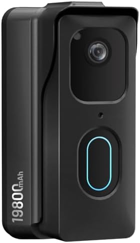 Rechargeable Power Mount for Blink Doorbell (2nd Gen) – No More Battery Changes with Built-in 19800mAh Battery, Continuous Charging for 6-8 Months, Weatherproof for Outdoor Security