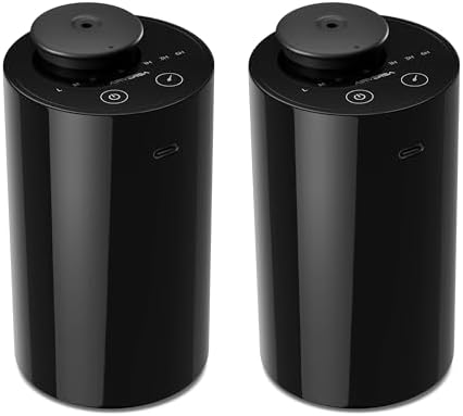 Airversa 2 Pack AN6 Waterless Diffuser for Essential Oil, Black + Black