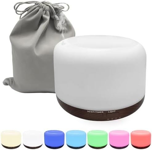 Essential Oil Diffuser, Ultrasonic Humidifier with LED Light