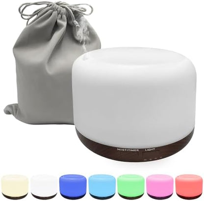 Essential Oil Diffuser, Ultrasonic Humidifier with LED Light