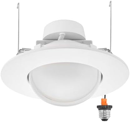 Maxxima 5" & 6" Rotatable LED Retrofit Downlight Gimbal, 1100 Lumens, 5 CCT