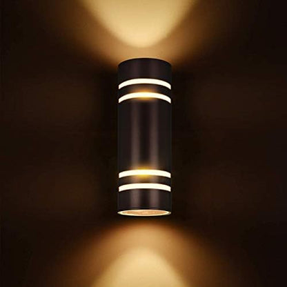 rosykite Cylinder Outdoor Wall Lights Exterior, 13 Inch Oil Bronze Sconce