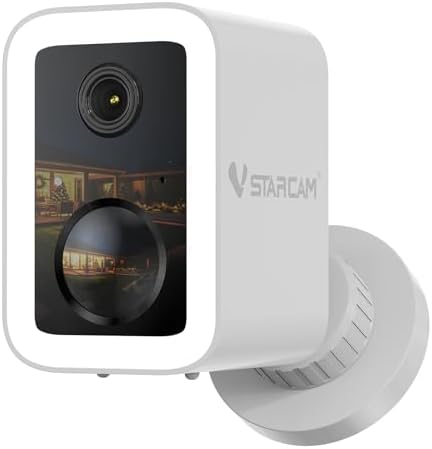 VSTARCAM 2K Security Cameras Wireless Outdoor, No-Drill Magnetic & Adhesive Mount, Free Cloud & SD Storage, WiFi 6 2.4/5G Dual Band, Motion Alerts, 6-Month Battery, Color Night Vision, IP66,2-Way Talk