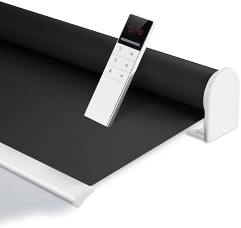 ZSHINE Motorized Blackout Roller Shades Remote Control Rechargeable(82010M)