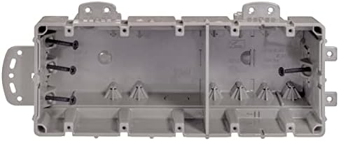Southwire MSBMMT5G 5 Gang Multi Mount Device Box with Depth Adjustable; Heavy Duty 42lb ; Gray