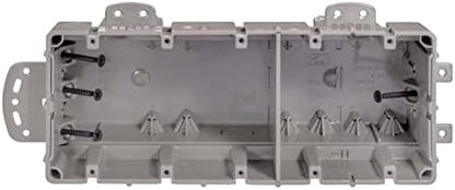 Southwire MSBMMT5G 5 Gang Multi Mount Device Box with Depth Adjustable; Heavy Duty 42lb ; Gray